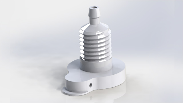 Float Valve Receiver 3D render