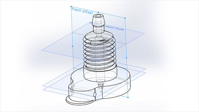 Float Valve Receiver x-ray view